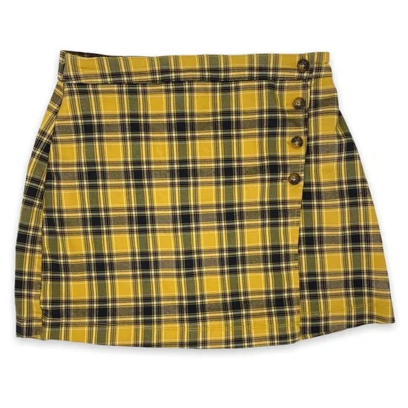 HOLLISTER Skirt Yellow Plaid - Picture 6 of 8